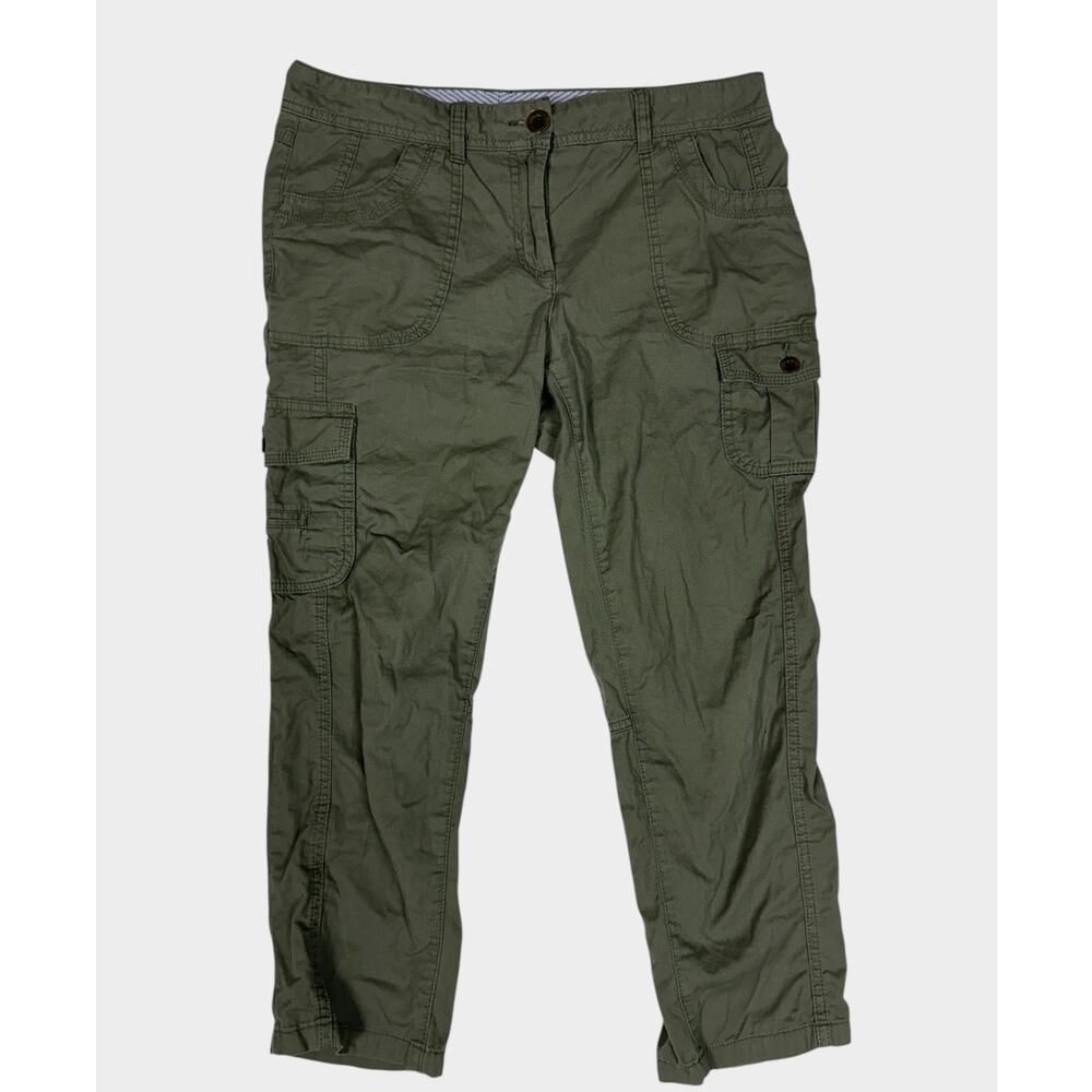 Tommy Hilfiger Womens Size 10 Olive Green Cargo Pants 100% Cotton